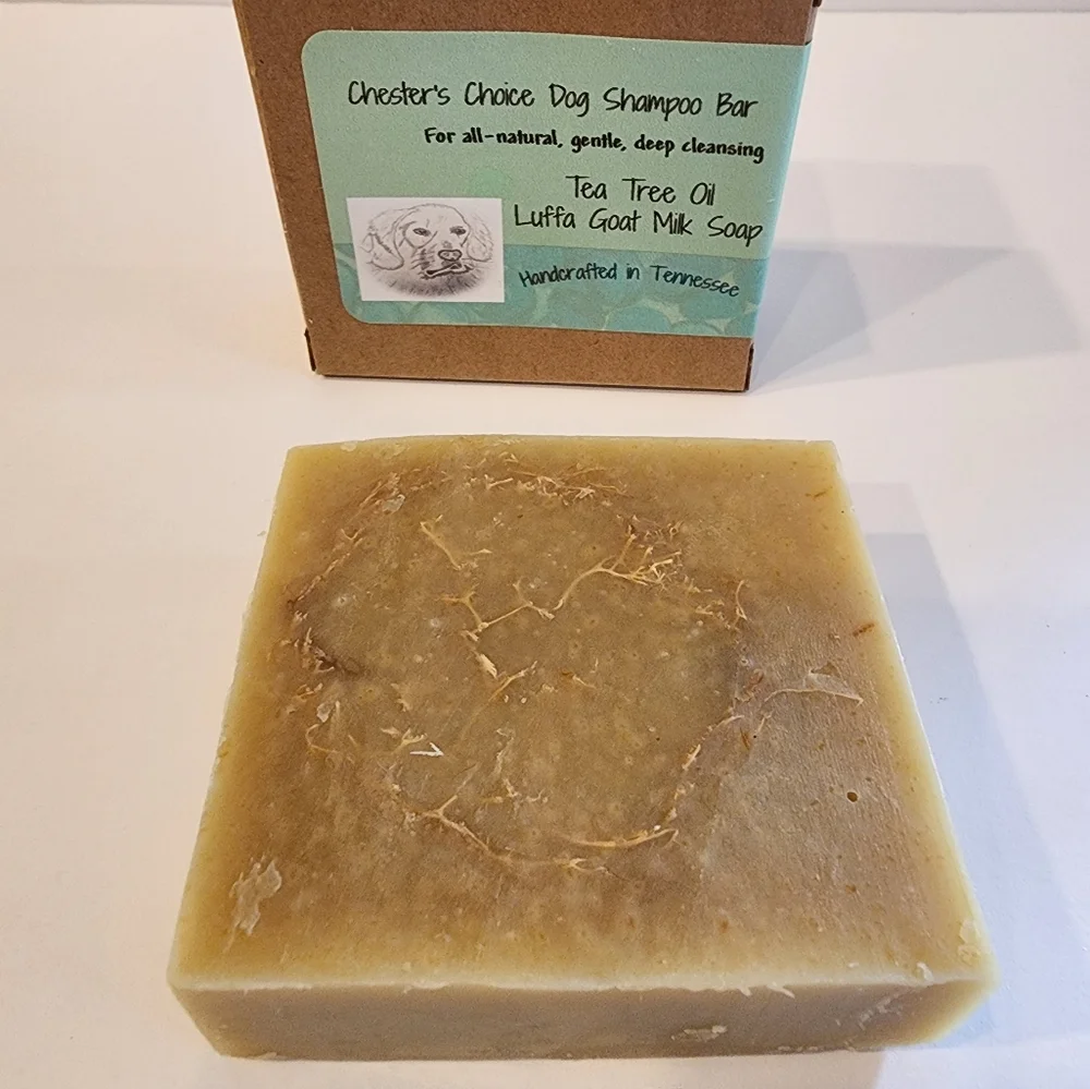 Tea Tree Oil Luffa Goat Milk Pet Soap Bar